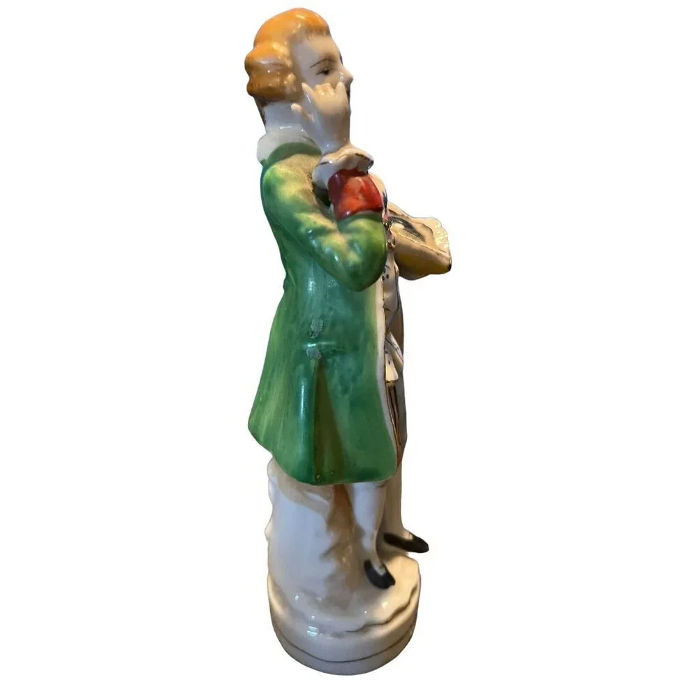L&M Inc. Lipper & Mann Victorian Man and Woman Figurines Porcelain Vintage